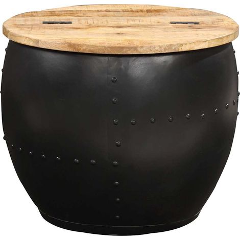 Maison Exclusive - Table basse ronde 53x43 cm Bois de manguier massif (1/5)