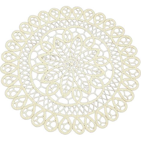 Napperon rond en dentelle – Isolant thermique – pour la décoration de théières et de vases (1/5)