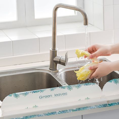 Empêche les éclaboussures et les plats en plastique-Bleu (1/3)