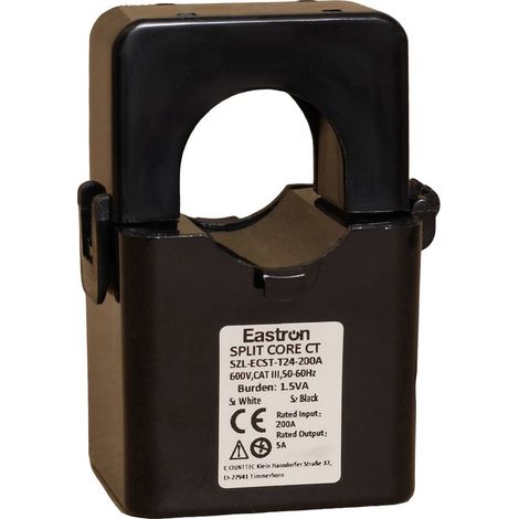 Counttec ESCT-T24 Trasformatore di corrente Corrente primaria 200 A Corrente secondaria 5 A Ø ingresso cavo:25 mm Monta (1/3)