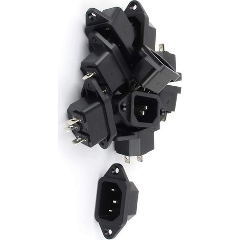 AC, 250 V, 10 A, IEC 320 C14 Stecker 3-Terminals-EINLASS SOCKEL pièces