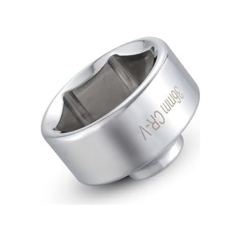 36-mm-6-Punkt-Ölfilterschlüssel mit 3/8"-Antrieb, aus Aluminiumlegierung, Ölfilterschlüssel, Werkzeug kompatibel mit BMW, Mini, Volvo, Audi, VW, Porsche - (1/5)