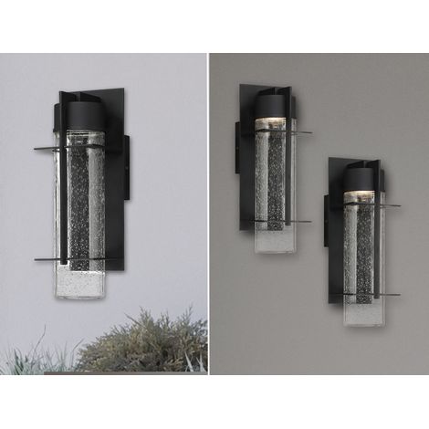 2er Set Moderne LED Außenwandleuchten aus Aluminium, Höhe 37cm (1/5)