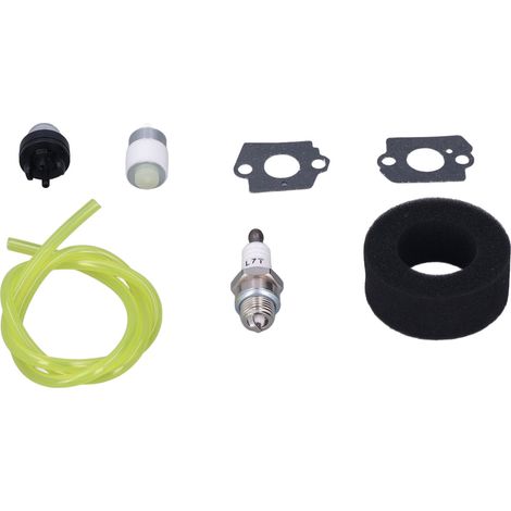 Kit d'entretien moteur débroussailleuse avec filtre à essence, filtre à air, poire d'amorçage et durite 180350 pour Bolens BL410 BL100 BL150 BL250 (1/5)