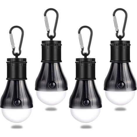 Lanterne de camping, 4 x LED, lampe de camping, lampe de nuit d'urgence étanche, lampes de poche portables pour le camping, la randonnée, la pêche (1/5)