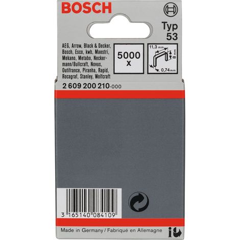 Bosch 2 609 200 210 punti metallici 5000 punti metallici