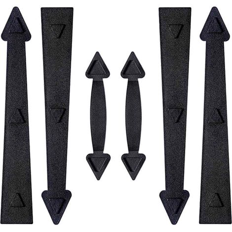 6 Pièces Accessoire de porte, charnières et poignées magnétiques, installation sans outil, pour porte de garage en acier (1/5)
