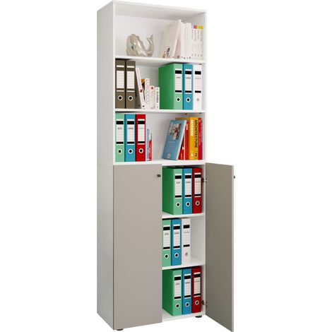 Gabinete de oficina Gabinete de archivos Regal Lona 6f 220x70x40 - VCM