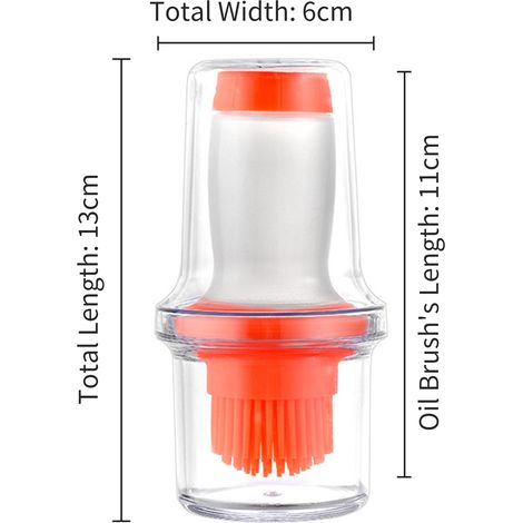 Pinceau à huile silicone avec flacon pression réservoir thermorésistant pour pâtisserie cuisson BBQ grill cuisine (1/3)
