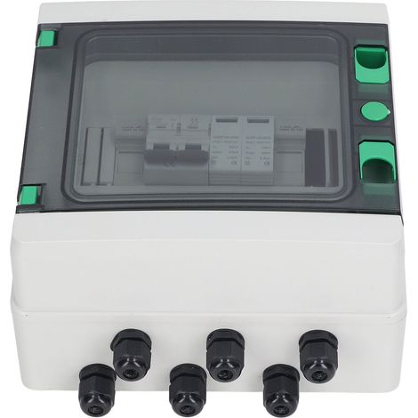 Boîtier de raccordement photovoltaïque étanche à la poussière IP65, entrée et sortie uniques, en PVC, 550 V (1/5)
