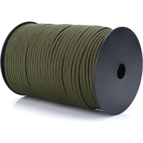 Jeffergarden 550 Reflektierendes Paracord-Fallschirmleinen, 9-strängiger Kern, 100 m (Armeegrün) (1/5)