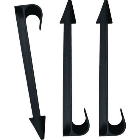 50pcs Drip Irrigation Stakes Drip Irrigation Support Stakes Ground Fixing Stakes,Black,11.2cm