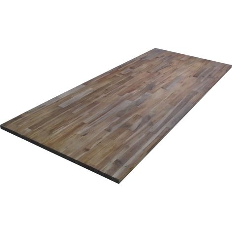 TrendLine Tischplatte Akazie 180 x 80 cm 26 mm geölt Leimhölzer