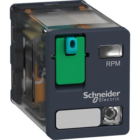 Rpm22bd Schneider - Relais Puissance - Embrochable - Test - Del - 2of (inverseur) - 15a - 24vdc - Zelio Rp (1/2)