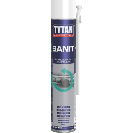 Tytan SCHIUMA POLIURETANICA SANIT MANUALE ml. 750  per sanitari e pozzetti