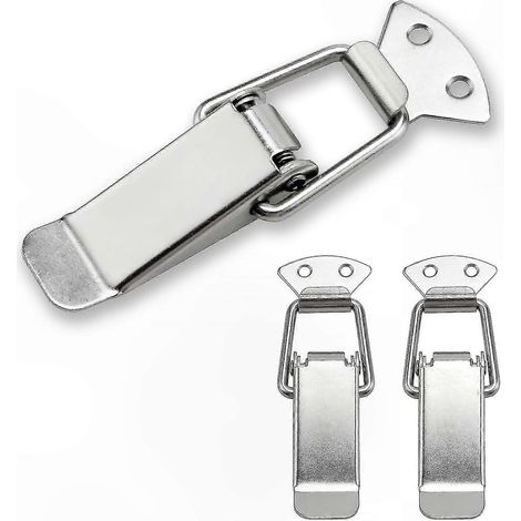 Federhebelverschluss, 3er-Pack, 112 mm Kippverschluss für Schränke, Schubladen und Werkzeugkästen. (1/5)