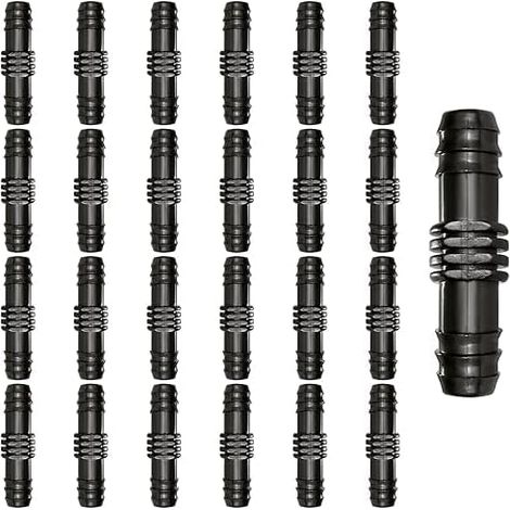 30 Pièces 16mm Raccords de Tuyau Arrosage, Connecteurs Cannelés de Tuyau en Plastique, Raccords D'Irrigation Goutte à Goutte, Connecteurs de Tuyaux d'Arrosage, Direct pour Système D'Irrigation (1/5)