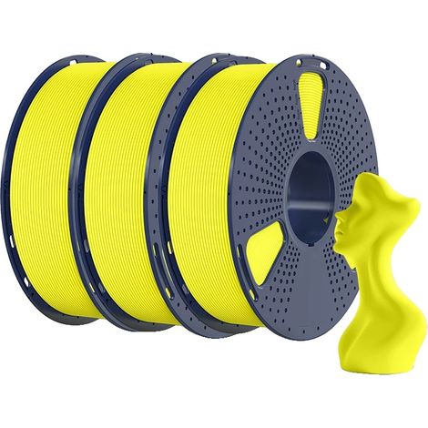 Filamento para impresión 3D, alto rendimiento, baja cantidad de filamento, amarillo (1/2)