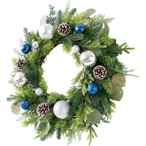 Couronnes de Noël, guirlandes de plantes artificielles, décorations saisonnières (1/5)