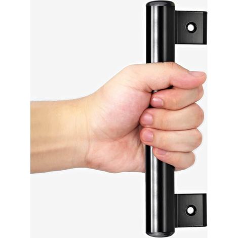 Hochwertiger schwarzer Aluminiumgriff mit Füßen, Schiebetürgriff aus Aluminiumlegierung (1/5)