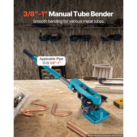 Cintreuse De Tuyaux 10-25mm Cintreuse Manuelle Résistant Pliant Avec Matrices Peut Faire Une Variété De Coudes Sur Des Supports Carrés/Ronds Pleins (1/5)