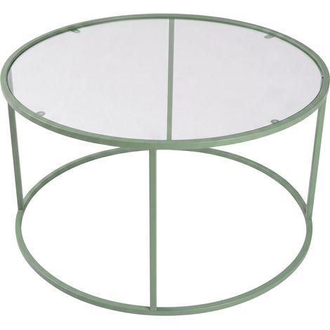 Tavolino in legno "Mint-Trs-80-Nrd-Srk" - 80 x 43 x 80 cm - Colore menta (1/5)