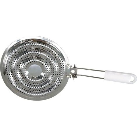 Diffuseur de Chaleur de Plaque de Cuisson, Accessoire pour gazinière, Argent, Acier Inoxydable, 20,5 cm (1/3)