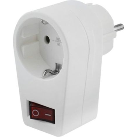 Schukostecker mit Schalter, KRANG.