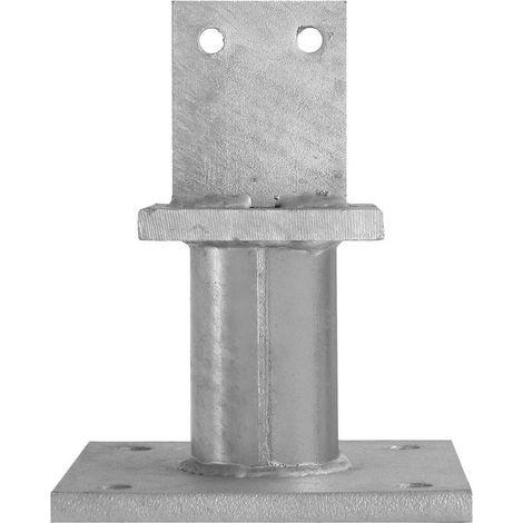 Pied de Poteau avec Platine Type Ppt-100 - 80x120x100x48x8 mm - D-Work (1/5)