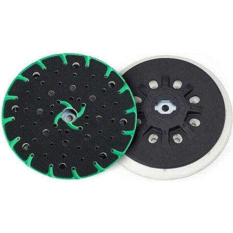 150 mm sanding disc with dust extraction – M8 connection thread – replacement for the Festool sanding disc, compatible with 150 mm random orbital sanders from Bosch, Makita, etc.