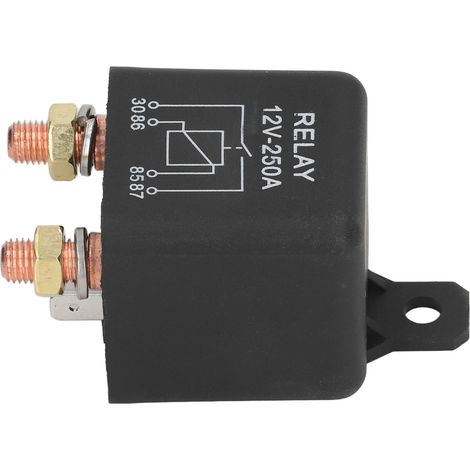 Relais de démarreur automobile 4 broches normalement ouvert, bobine en laiton et acier inoxydable, puissance de démarrage élevée, 250 A, 12 V (1/5)