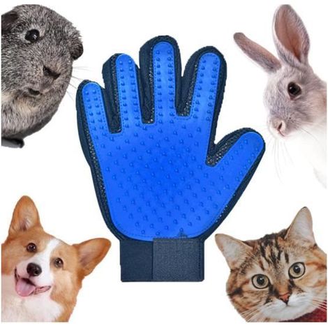 Gant brosse pour animaux de nettoyage, gant pour animaux domestiques, gant de massage, poils longs, poils courts, chat,chien, (1/4)