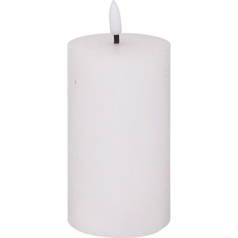 Bougie Déco à LED "Molia" 15cm Blanc