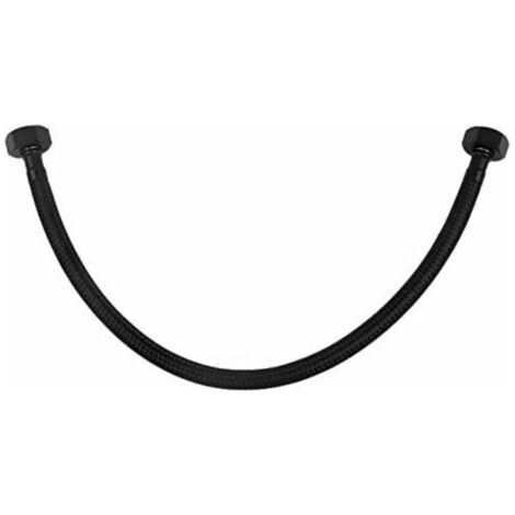 Grifo de 60 cm / aprox. con manguera flexible de nailon trenzado negro.
