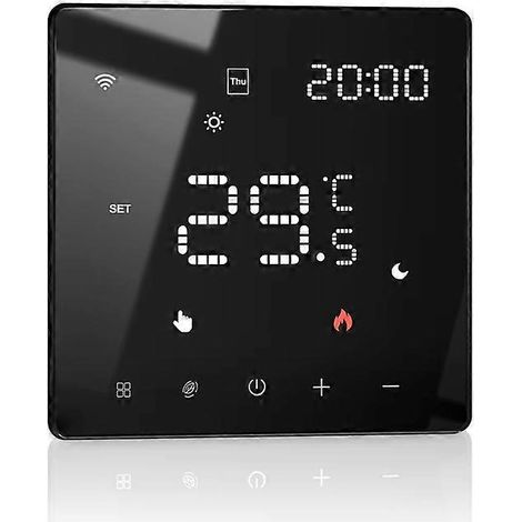Tuya ZigBee/WiFi Smart-Thermostat für Gasheizkessel und Warmwasserbereitung. Kompatibel mit Alexa und Google Home (WiFi). (1/5)