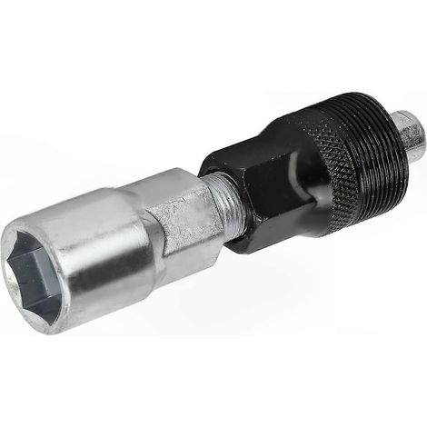 Extracteur de pédalier vélo robuste noir, outil monobloc de précision pour un démontage facile et une durabilité exceptionnelle. (1/5)