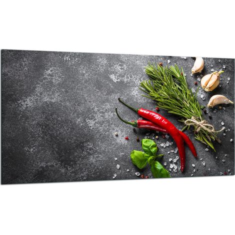 PLAQUE DE PROTECTION EN VERRE POUR CUISINIÈRE 90X52 CUISINE (1/5)