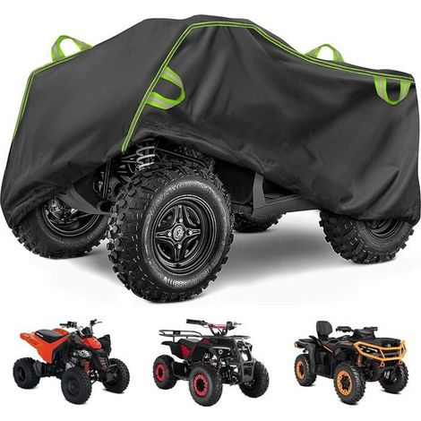 Housse Pour Quad-,Imperméable Couverture Quad Atv En 210D Oxford,Housse Moto Quad Bâche Protection Avec Bandes Réfléchissant[CA96] (1/5)