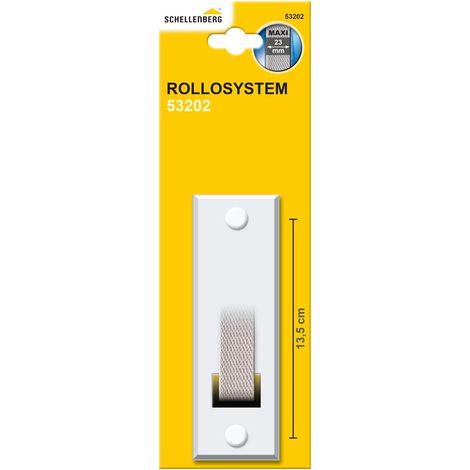Couvercle pour enrouleur de sangle volet roulant à encastrer, espacement des trous de 135 mm, Système Maxi, blanc (1/5)