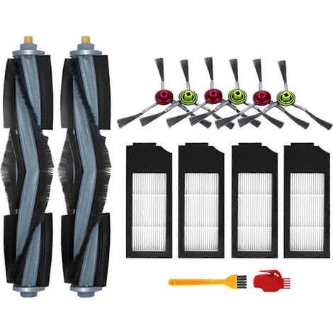 Pour aspirateur robot Ecovacs Deebot : filtre HEPA, brosse et chiffon de nettoyage (1/5)