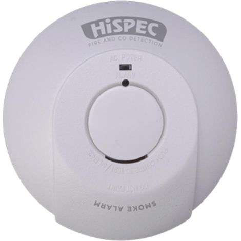 Hi-Spec HSSA/PE/FF10 Fast Fix Interconnectable Mains Smoke Detector with 10-Year Battery