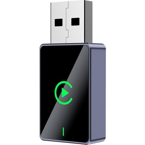 Adaptador USB inalámbrico 2 en 1 para CarPlay, Android Auto y Apple CarPlay, con Bluetooth y WiFi. Plug and Play. (1/5)