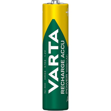 Wiederaufladbarer ni mh akku aaa 12 v dc 1000 mah vorgeladen 4 blisterkarte
