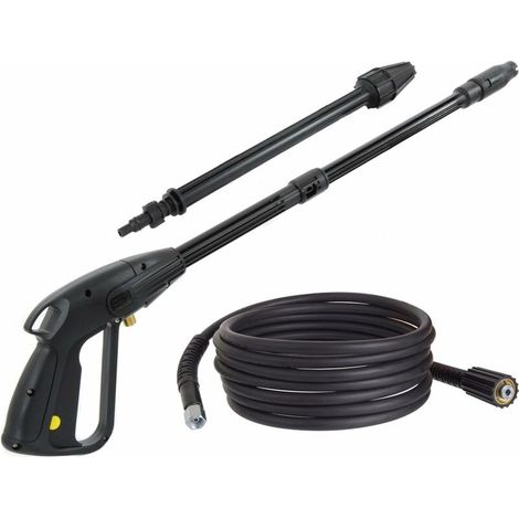 [JAMAIS UTILISÉ]Pistolet pulvérisateur avec buse rotative pistolet pulvérisateur, buse réglable, tuyau haute pression 10 m, pour nettoyeurs haute pression Kärcher K (1/5)