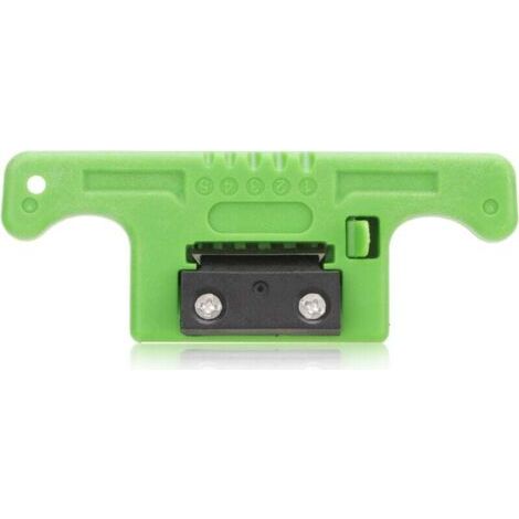 Dénudeur de fibres, outil de dénudage Longitudinal à 5 canaux, coque en PVC, lame en acier, conception à couvercle ouvert, dénudeur de câbles Portable (1/4)
