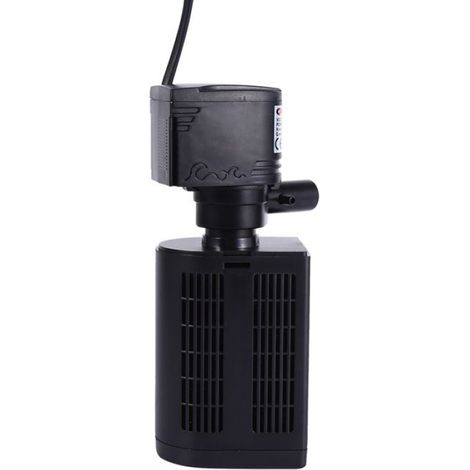 Filtre À Réservoir - ABS Noir - Pompe À Oxygène Intégrée - Purificateur D'eau Pour Aquarium - 1 Pièce (1/5)