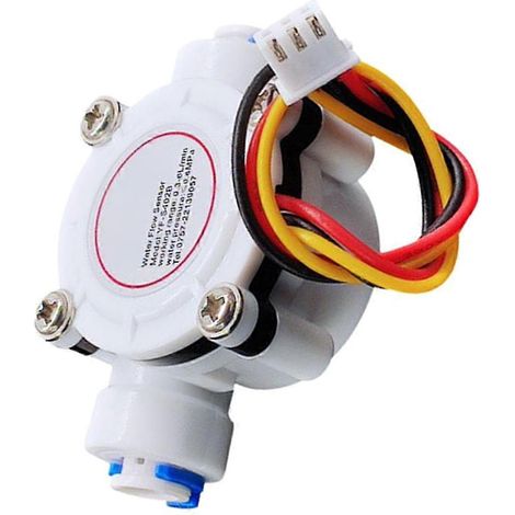 Capteur de débit d'eau S402B à 2 points pour tuyau PE, débitmètre à effet Hall, interface de connexion rapide G 1/4", pour distributeur d'eau. (1/5)