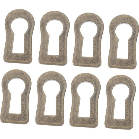 Lot de 10 plaques recouvrement serrure antiques, protection en (1/5)