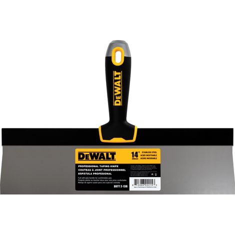 DeWALT Fassadenspachtel Profi 14"/356 mm mit weichem Griff Klinge rostfrei 2-138