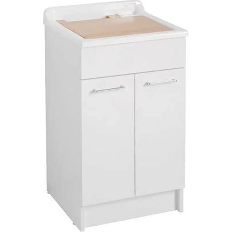 Lavatoio Colavene Swash 2 Ante con Asse Lavapanni 50x45x86 Bianco - 24130B (1/5)